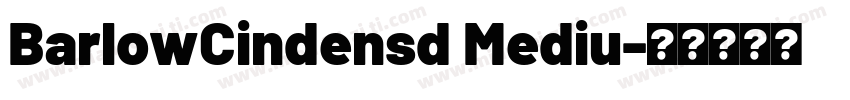 BarlowCindensd Mediu字体转换